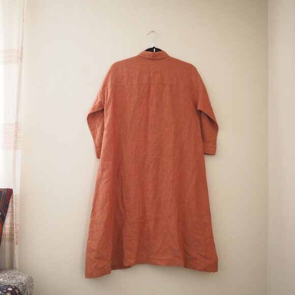 Pure Jill Button Front Short Sleeve Linen Shirt Dress sz xs - Picture 6 of 6